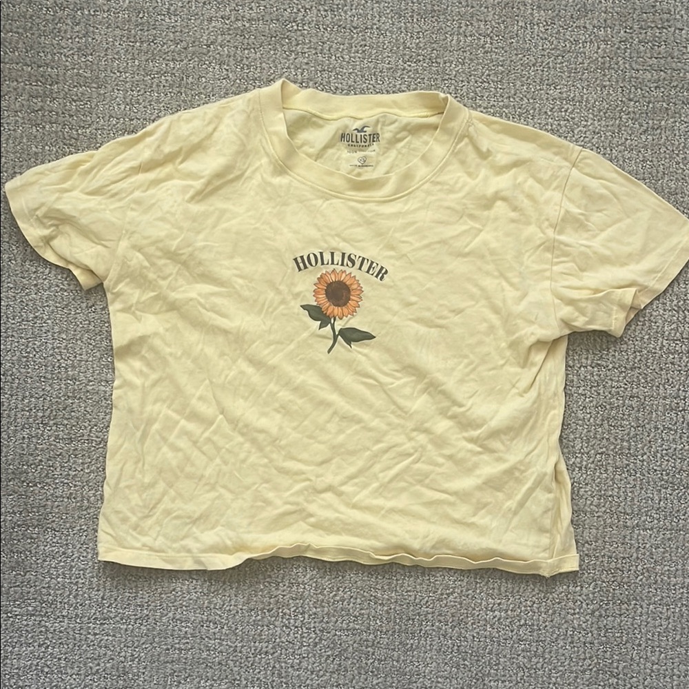 Hollister Yellow Graphic Tee